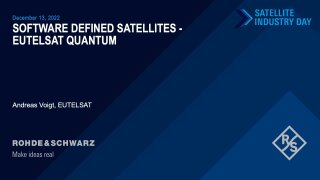 Software Defined Satellites - EUTELSAT