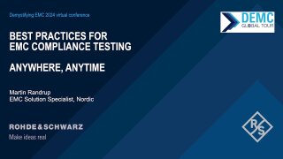 Best practices for EMC compliance testing anywhere, anytime