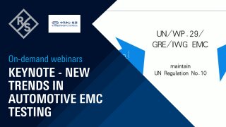 Keynote - New trends in automotive EMC testing