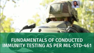 Fundamentals of conducted immunity testing per MIL-STD-461