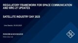 Regulatory framework for space communication and WRC-27 updates