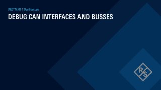 CAN bus trigger and decode using the R&S®MXO4 oscilloscope