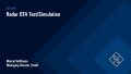 Realistic radar simulation