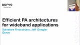 Efficient broadband PA architectures