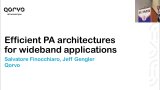 Efficient broadband PA architectures