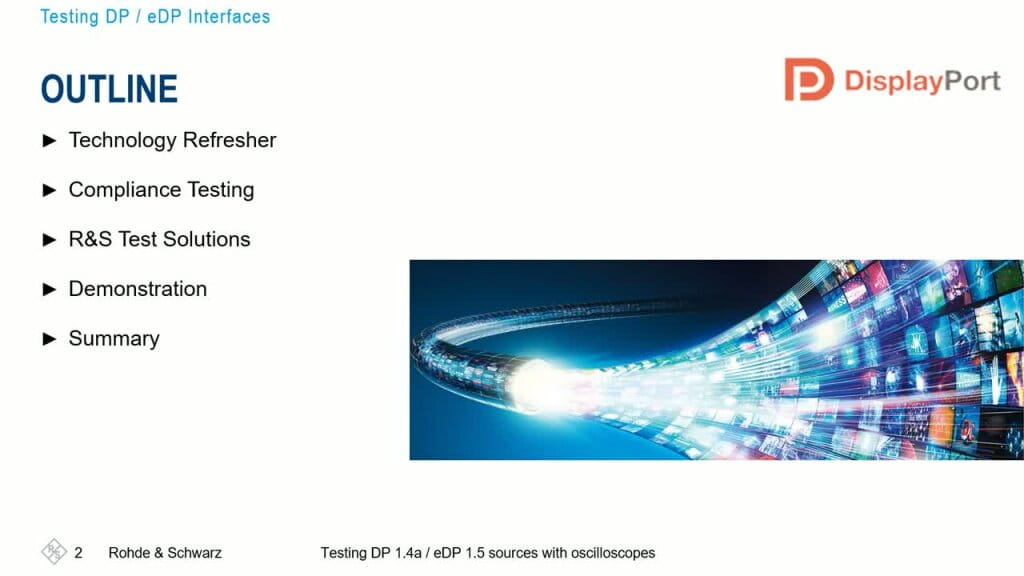 Webinar: Testing DP 1.4a / eDP 1.5 sources with oscilloscopes - PHY layer compliance