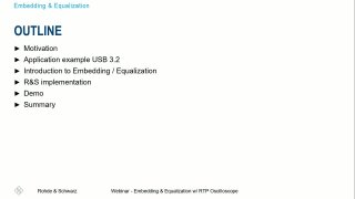 Webinar: Embedding & equalization - emulation of signal distortion & signal recovery