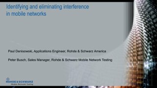 Webinar Identifying and eliminating interference in mobile networks