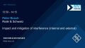 Impact and mitigation of interference (internal and external) - 30 minutes tech talk