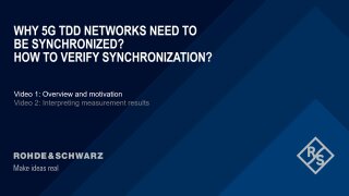 Synchronization of 5G TDD networks - theory