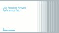 User perceived network performance test