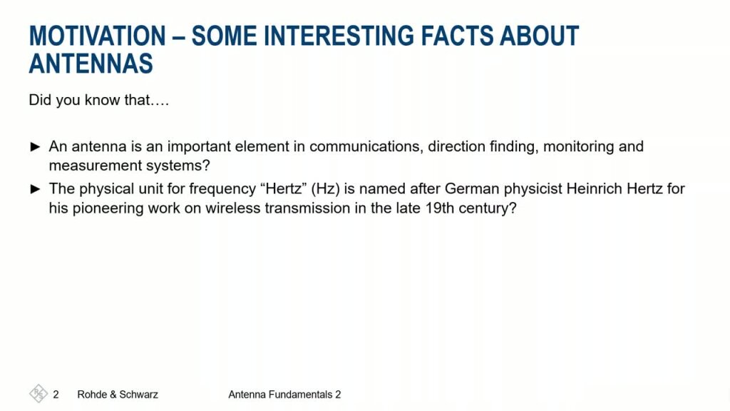 Webcast: Antenna Basics 2 Webcast: Antenna Basics 2