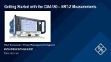NRT-Z directional power measurements on the R&S®CMA180