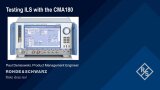 Testing ILS with R&S®CMA180 