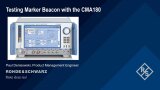 Setting up marker beacon signals on the R&S®CMA180