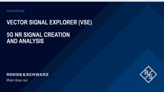 Cloud4Testing - Vector signal explorer