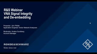 VNA: Signal Integrity and Deembedding