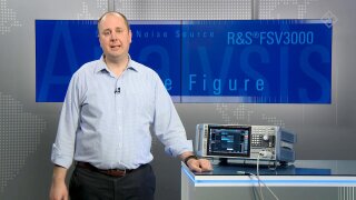Noise figure and gain measurements on an amplifier 