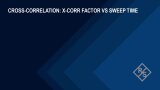How the X-Corr factor affects sweep time on the FSWX