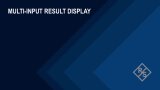 How to view and configure multi-input results on the FSWX