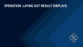 How to arrange and manage result displays on the FSWX