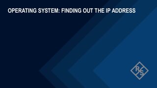 How to find the FSWX IP Address