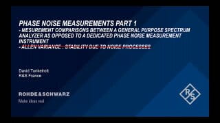 Les fondamentaux des mesures de bruit de phase - Partie 1