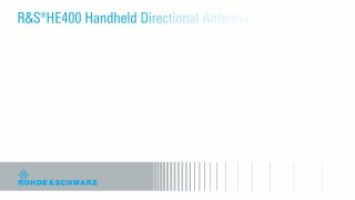 R&S®HE400 Antenna video