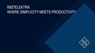 R&S®ELEKTRA Test Software
