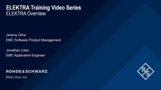 How to get started with R&S®ELEKTRA: Overview