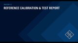 Reference Calibration Test Report 
