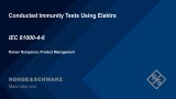 Conducted immunity tests based on EN61000-4-6