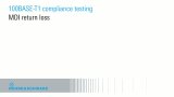 100BASE-T1 Compliance Testing - MDI return loss
