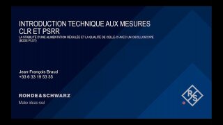 Introduction technique aux mesures PSRR