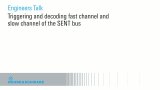 Triggering and decoding fast channel and slow channel of the SENT bus