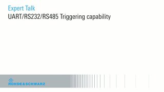 UART/RS232/RS485 Triggering on Break condition