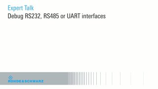 Debug RS232, RS485 or UART interfaces