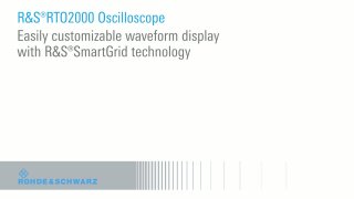 Easily customizable waveform display with R&S®SmartGrid technology