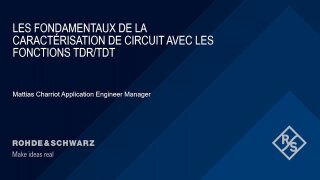 Les fondamentaux de la caractérisation de circuit avec les fonctions TDR/TDT