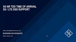 Les fondamentaux des réseaux TDD 5G NR