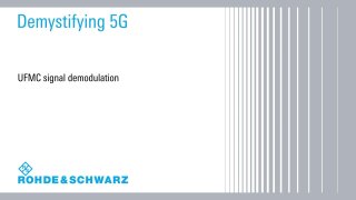 UFMC signal demodulation