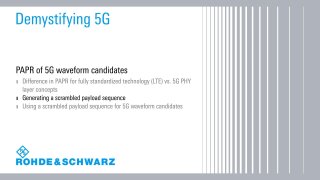 Demystifying 5G – PAPR: Generating a scrambled payload sequence