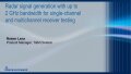 Webinar: Radar signal generation