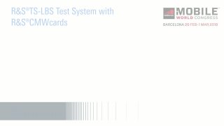 First test solution for NB-IoT Rel.14 positioning presented at GSMA MWC 2018
